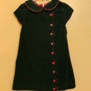 Green corduroy dress for girls size 5